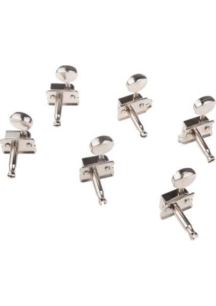 6r Gümüş Yırtılmış Tuner Makinesi Kafaları Elektro Gitar Için Set (Yurt Dışından)
