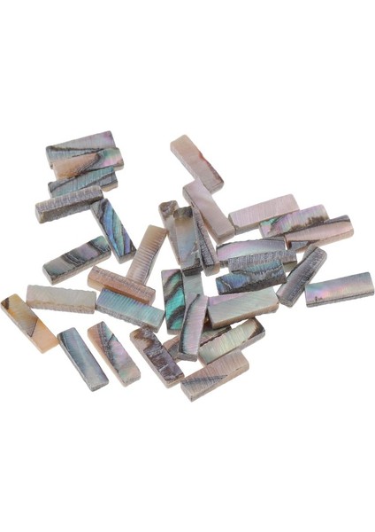 60 Adet Dıy Gitar Soundhole Rozet Kakma Çıkartması Abalone Renk (Yurt Dışından)