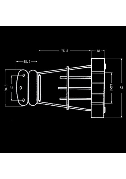 Elektrik Bas Köprü Yarı Hollow Tailpiece Trapez 4 Dize Gitar Için 15MM (Yurt Dışından)