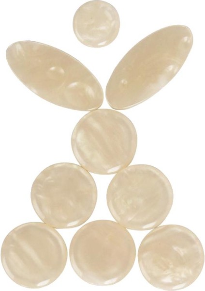 9 Pcs Alto Tenor Soprano Sax Anahtar Düğmesi Rüzgar Enstrüman Parçaları (Yurt Dışından)