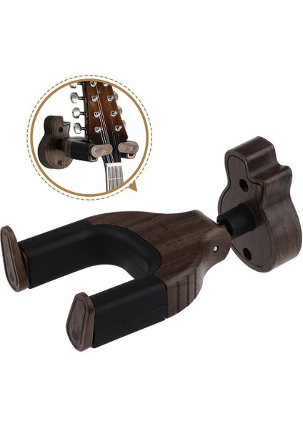 Ahşap Gitar Duvara Montaj Askı Gitar Uke Bass Banjo Için Raf Kanca Standı (Yurt Dışından)
