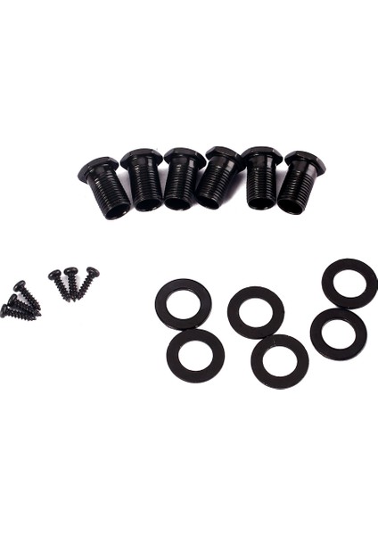 6 Adet Kapalı Tuning Kazıklar Tuner Akustik Halk Gitar Için Kırmızı Düğmeli (Yurt Dışından) modelleri