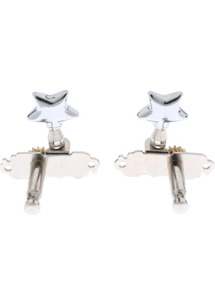 4 Adet Gitar Tuning Pegs Tuşları Yıldız Şeklinde Makine Kafası 4-String Gitar Için (Yurt Dışından)