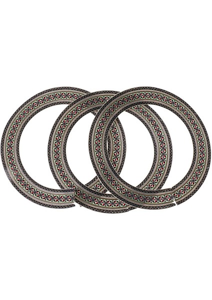 Exquisite 3 Adet / Paket Ahşap 41 '' Akustik Gitar Soundhole Etiketler Çıkartmaları # 5 (Yurt Dışından)