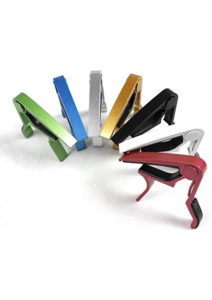 Tetikleyici Bas Keman Ukulele Capo Klasik Gitar Kırmızı (Yurt Dışından)