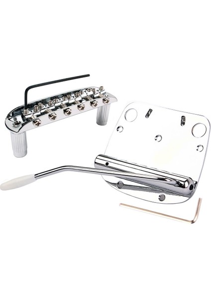 Gitar Değiştirmeleri Için Krom 6-Dize Gitar Köprü Tailpiece (Yurt Dışından)
