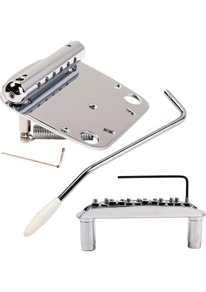 Gitar Değiştirmeleri Için Krom 6-Dize Gitar Köprü Tailpiece (Yurt Dışından)