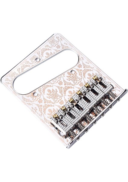 Elektro Gitar Gümüş Için Çift Pikap Delikli Rulo Eyer Köprüsü (Yurt Dışından)
