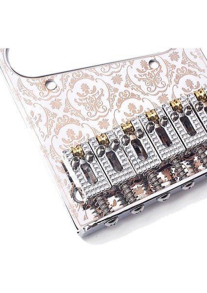 Elektro Gitar Gümüş Için Çift Pikap Delikli Rulo Eyer Köprüsü (Yurt Dışından)
