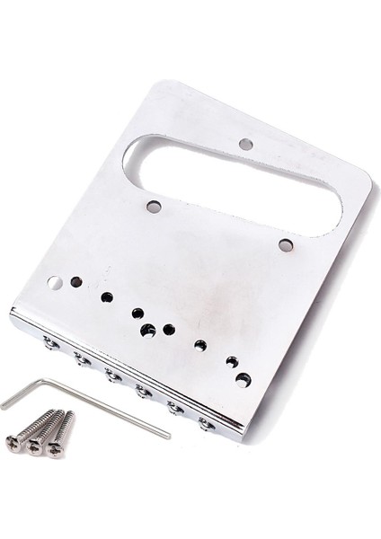 Elektro Gitar Gümüş Için Çift Pikap Delikli Rulo Eyer Köprüsü (Yurt Dışından)