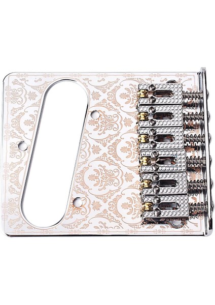 Elektro Gitar Gümüş Için Çift Pikap Delikli Rulo Eyer Köprüsü (Yurt Dışından)