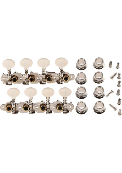 4l 4r Gümüş Mandolin Tuner Makine Kafaları 8 Dize Mandolin Için Vidalar ile (Yurt Dışından)