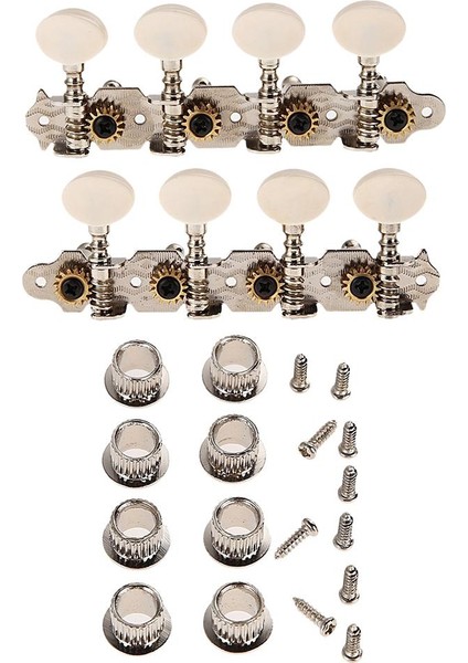 4l 4r Gümüş Mandolin Tuner Makine Kafaları 8 Dize Mandolin Için Vidalar ile (Yurt Dışından)
