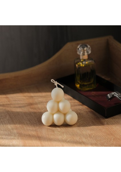 Üçgen Bubble Silikon Mum Kalıbı