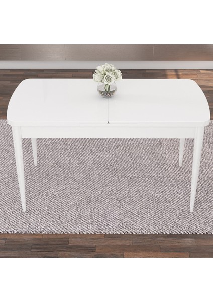 Concept Mdf Are Serisi 80 x 132 cm Açılabilir Üst Kalite Yemek Mutfak Masası Takımı 6 Sandalyeli