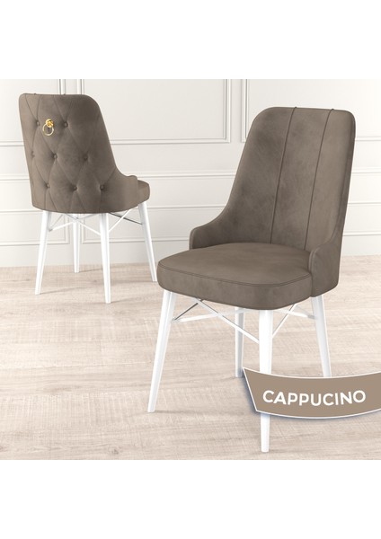 Concept Mdf Are Serisi 80 x 132 cm Açılabilir Üst Kalite Yemek Mutfak Masası Takımı 6 Sandalyeli