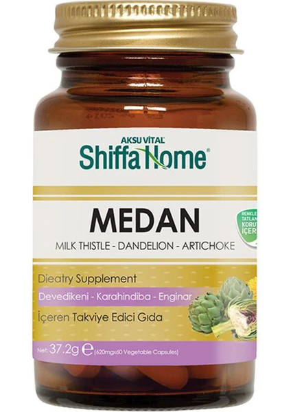 Shiffa Home Medan (Devedikeni Karahindiba Enginar) 620 mg 60 Kapsül