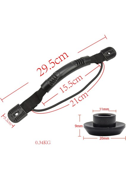 2 Çift Kayık Taşıma Kolu, Kürek Tutucusu Kano Botlu Deniz Için Bungee ile (Yurt Dışından)