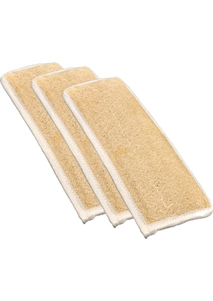 3 Adet Kabak Lifi Kabak Kesesi Sırt Tipi Model Banyo Kese