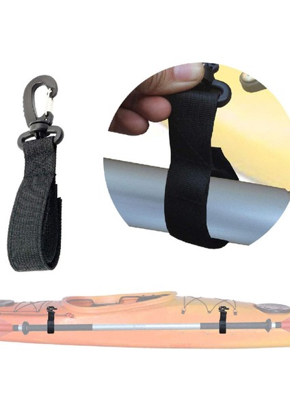 2x Kayak Kürek Koruyucu Kürek Kürek Taşıyıcı Dokunma Kayışı Teknesi Kürek Klipsi (Yurt Dışından)