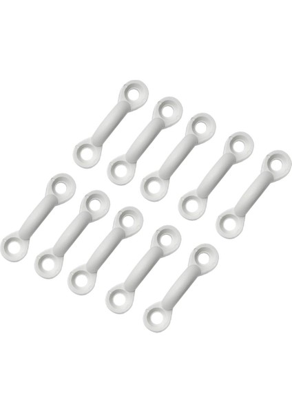 10 Adet Beyaz Naylon Kano Kano Güverte Döngüleri Ped Göz Aksesuarları (Yurt Dışından)