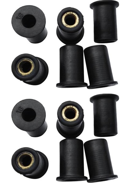 12 Kayak Kauçuk M6 Kuyu Nuts Wellnuts Kano Tekne Dinghy Donanım (Yurt Dışından)