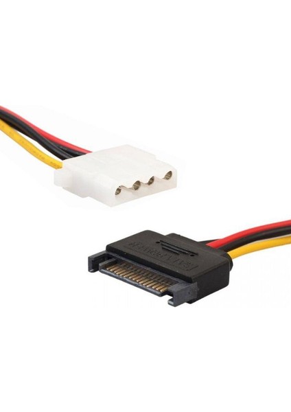 30 cm Sata 15 Pin Erkek To 4 Pin Dişi Molex Power Kablo fiyatları