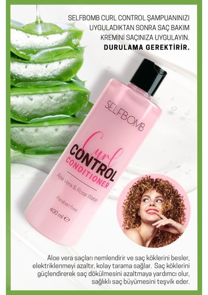 Aloe Vera Gül Suyu Özlü Bukle Belirginleştirici Hacimlendirici Saç Bakım Kremi 400ml modelleri