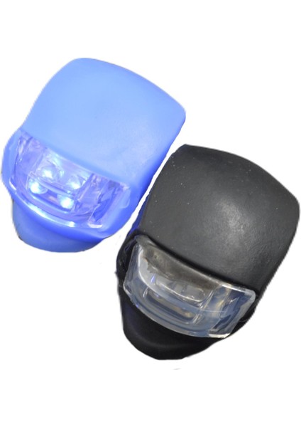 LED Lamba Kurbağa Silikon Işık 3 Kademeli Bisiklet Gidon Işığı 2'li Gkh