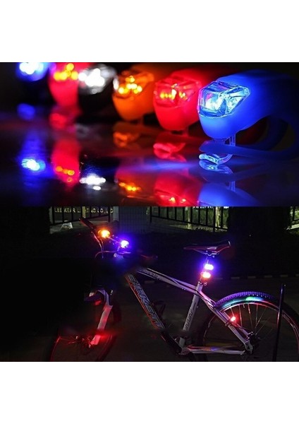 LED Lamba Kurbağa Silikon Işık 3 Kademeli Bisiklet Gidon Işığı 2'li Gkh fiyatları