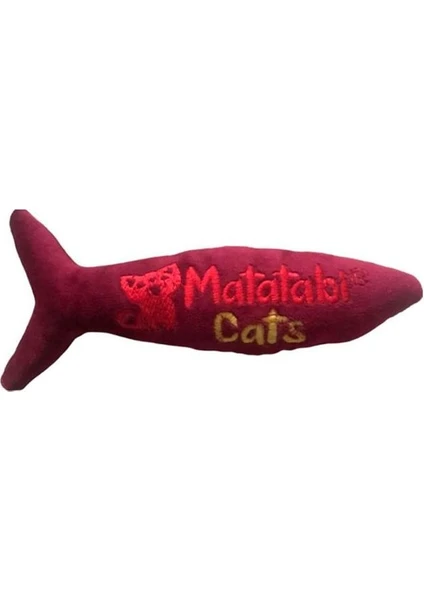 Matatabi Cats Jr.fish Sesli, Peluş Kedi Oyuncağı 20 cm Matatabi Içerikli (Kedi Nanesi/otu Içermez)