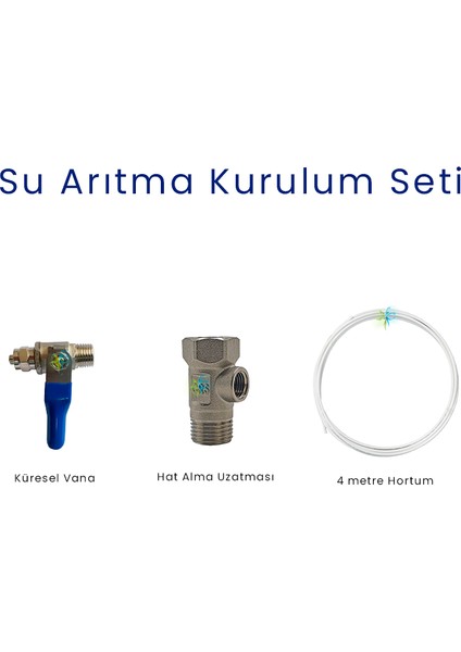 Pratik Su Arıtma Cihazı Kurulum Seti / Kiti