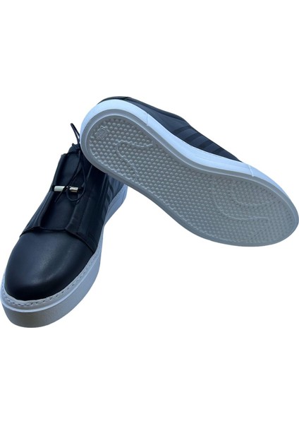 Beyaz Taban Siyah Deri Özel Tasarım Erkek Ayakkabı fiyatları