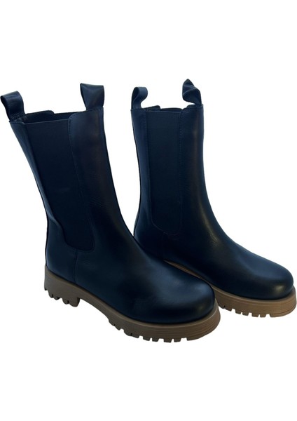 Nappa Deri Taba Poli Taban Lastikli Kadın Bot fiyatları