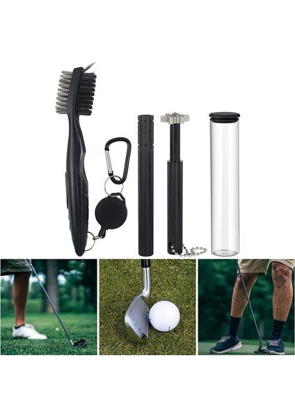 Golf Club Temizleyici Groove Bileme Golf Kulübü Fırça Golfçüler Için Çift Taraflı (Yurt Dışından) indirimleri