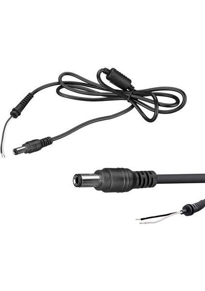 5.5x2.5mm Adaptör Tamir Kablo 5.5 mm 2.5 mm Standart Uç Adaptör Tamir Kablo