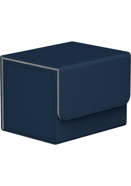 2 Adet Kart Güverte Kutusu Depolama Ekran Kabı 100 Kart Tutar Tcg Koyu Mavi Beyaz (Yurt Dışından) fiyatları