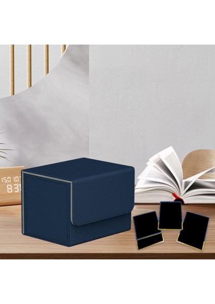 2 Adet Kart Güverte Kutusu Depolama Ekran Kabı 100 Kart Tutar Tcg Koyu Mavi Beyaz (Yurt Dışından) fırsatları