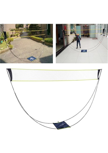 Pickleball Açık/kapalı Avlu Için Katlanabilir Taşınabilir Badminton Net Katlama (Yurt Dışından)