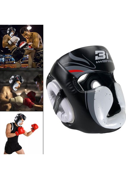 Head Gear Muaythai Güreş Kadın Erkekler Için Çıkarılabilir Teçhizat (Yurt Dışından)