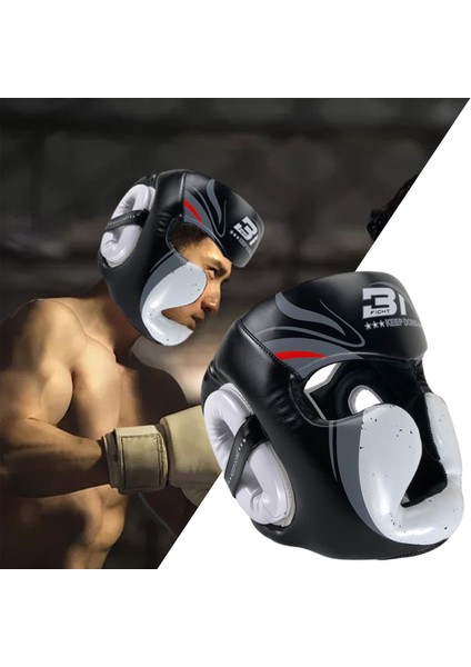 Head Gear Muaythai Güreş Kadın Erkekler Için Çıkarılabilir Teçhizat (Yurt Dışından)