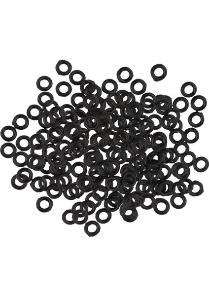 200PCS Dart Ucu Conta Kauçuk 2ba Alüminyum Dart Mil O-Ring Gromets Yıkama Siyah (Yurt Dışından)