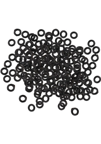 200PCS Dart Ucu Conta Kauçuk 2ba Alüminyum Dart Mil O-Ring Gromets Yıkama Siyah (Yurt Dışından)