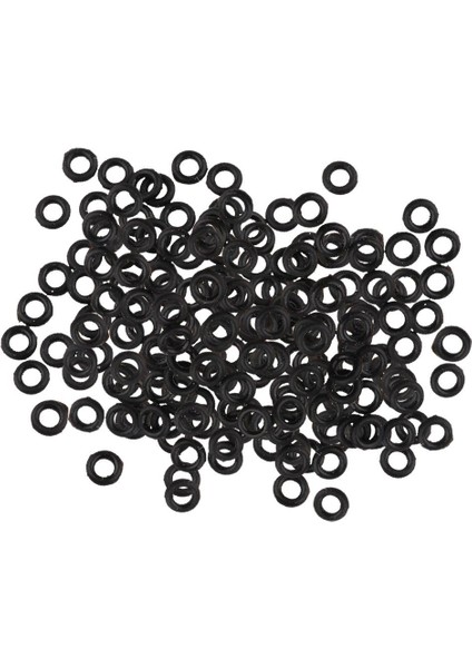 200PCS Dart Ucu Conta Kauçuk 2ba Alüminyum Dart Mil O-Ring Gromets Yıkama Siyah (Yurt Dışından)