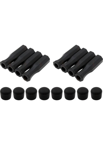 Foosball Için 16 Pack Sekizgen Kulplar ve Güvenlik Uç Kapakları (Yurt Dışından)