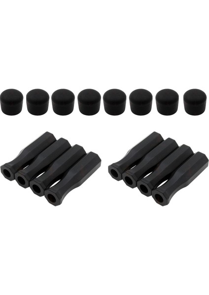 Foosball Için 16 Pack Sekizgen Kulplar ve Güvenlik Uç Kapakları (Yurt Dışından)
