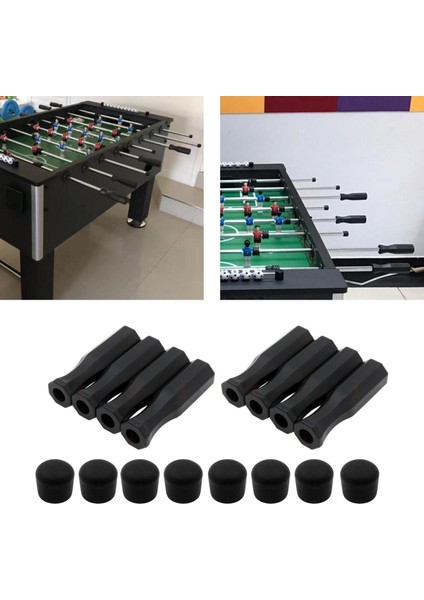 Foosball Için 16 Pack Sekizgen Kulplar ve Güvenlik Uç Kapakları (Yurt Dışından)