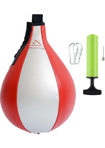 Boks Hız Torbası Asma Punch Bag Speedball Fitness Boks Boks Kırmızı (Yurt Dışından)