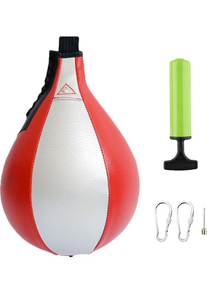 Boks Hız Torbası Asma Punch Bag Speedball Fitness Boks Boks Kırmızı (Yurt Dışından)