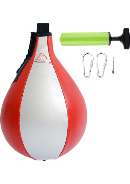 Boks Hız Torbası Asma Punch Bag Speedball Fitness Boks Boks Kırmızı (Yurt Dışından)